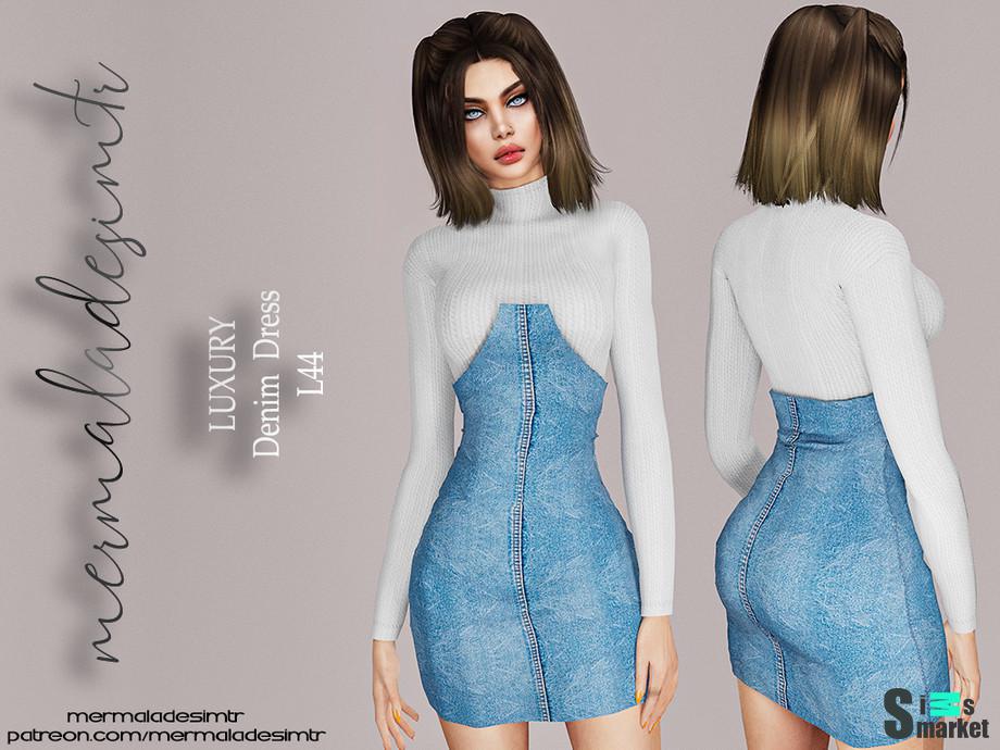 Платье ON by mermaladesimtr для Симс 4. Скачать мод