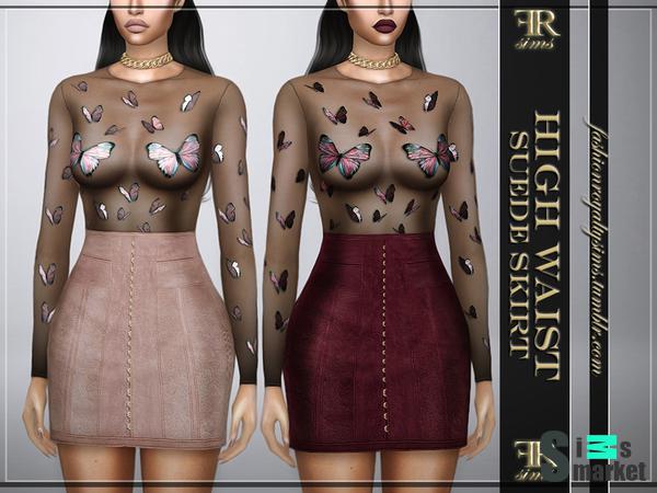 Платье от FashionRoyaltySims для Симс 4. Скачать мод