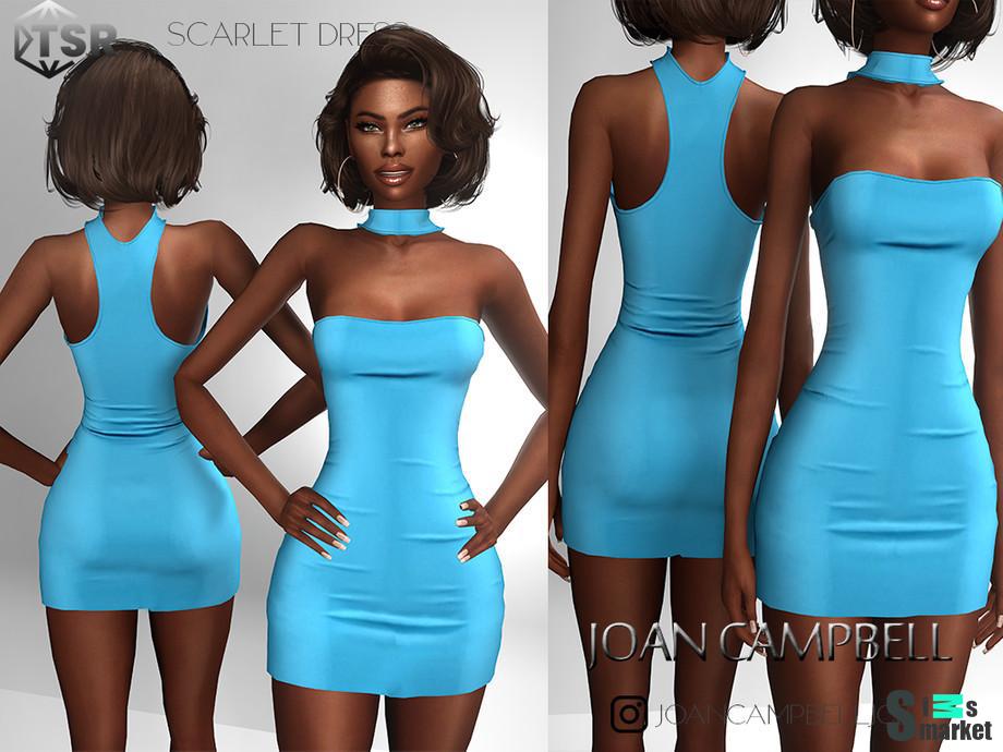 Платье Scarlet для Симс 4. Скачать мод Платье Scarlet для Симс 4. Скачать мод