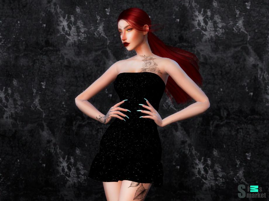 Платье TD VI by Viy Sims для Симс 4. Скачать мод