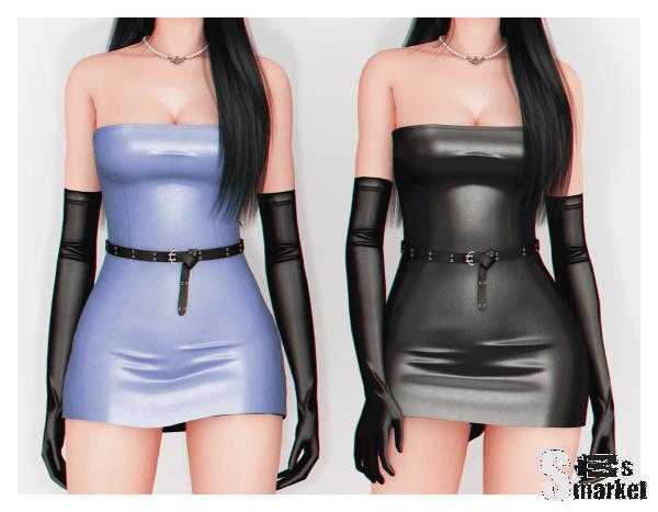 Платье valeri для Симс 4. Скачать мод