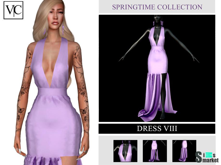 Платье VIII by Viy Sims для Симс 4. Скачать мод