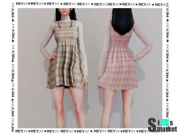 Платье ʙᴀʙʏ ꜱɪᴛᴛᴇʀ by meyts4 для Симс 4. Скачать мод