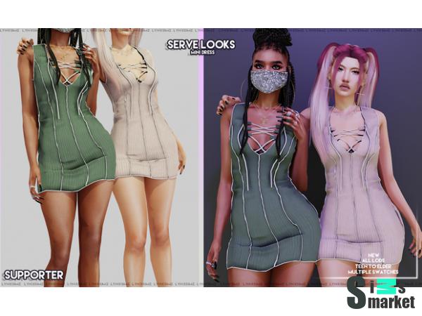 Платья 4 by lynxsimz для Симс 4. Скачать мод