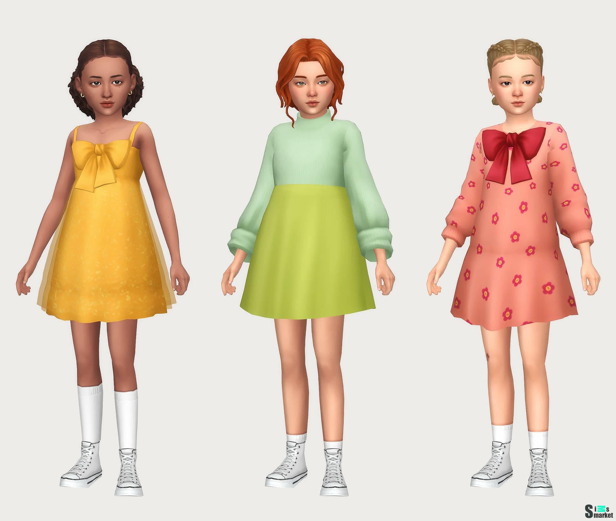 Платья "dress conversions" для Симс 4 для Симс 4. Скачать мод