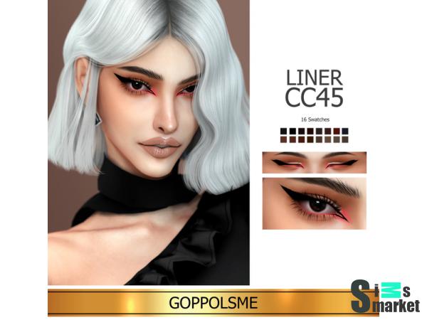 Подводка liner cc45 by gpme-gold для Симс 4. Скачать мод