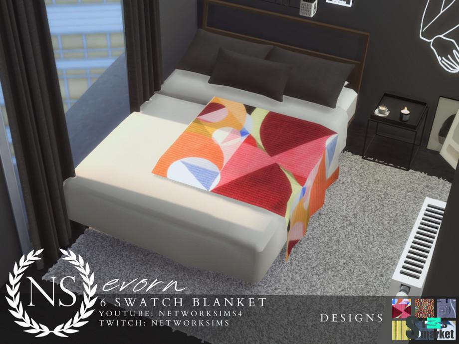 Покрывало Evorn by networksims для Симс 4. Скачать мод