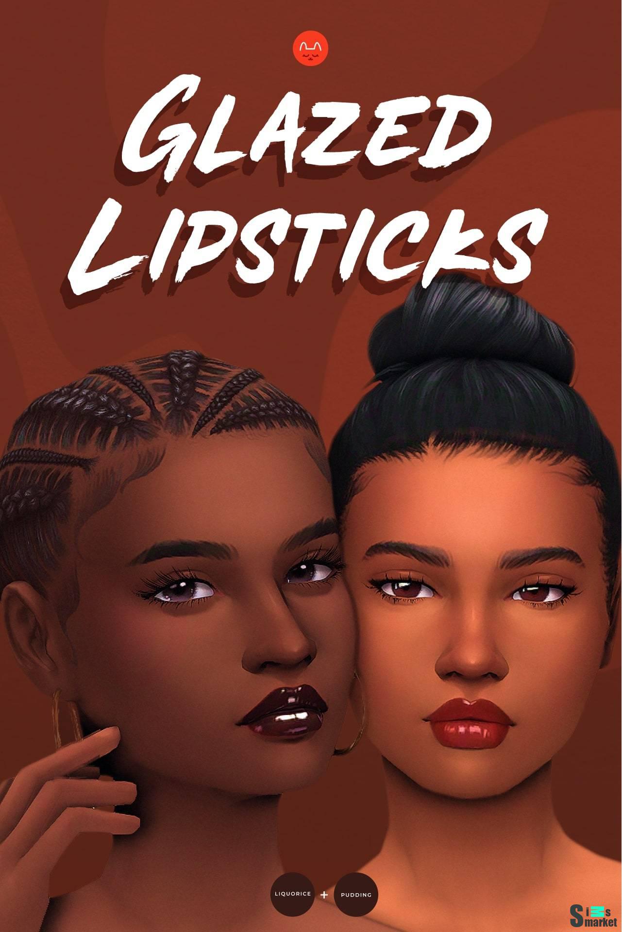 Помады "Glazed lipsticks" для Симс 4 для Симс 4. Скачать мод