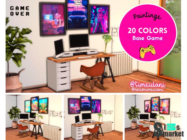 Постеры gaming by simsulani для Симс 4. Скачать мод