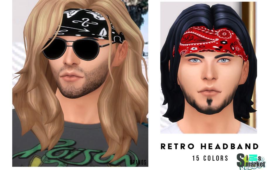 Повязка Retro by OranosTR для Симс 4. Скачать мод