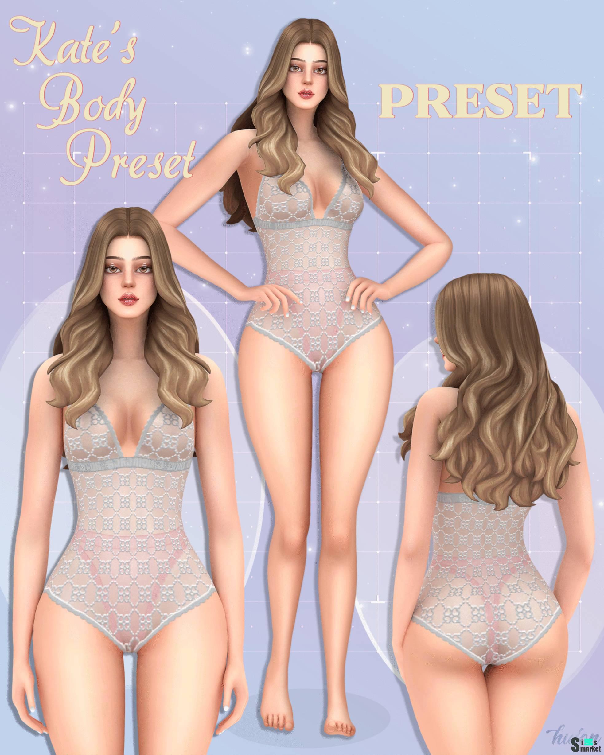 Пресет тела "Kate's Body Preset" для Симс 4 для Симс 4. Скачать мод