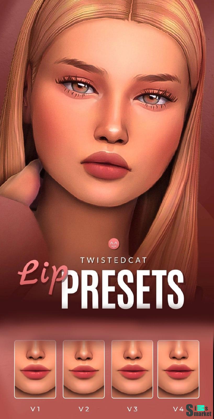 Пресеты для губ "Lip Presets" для Симс 4 для Симс 4. Скачать мод