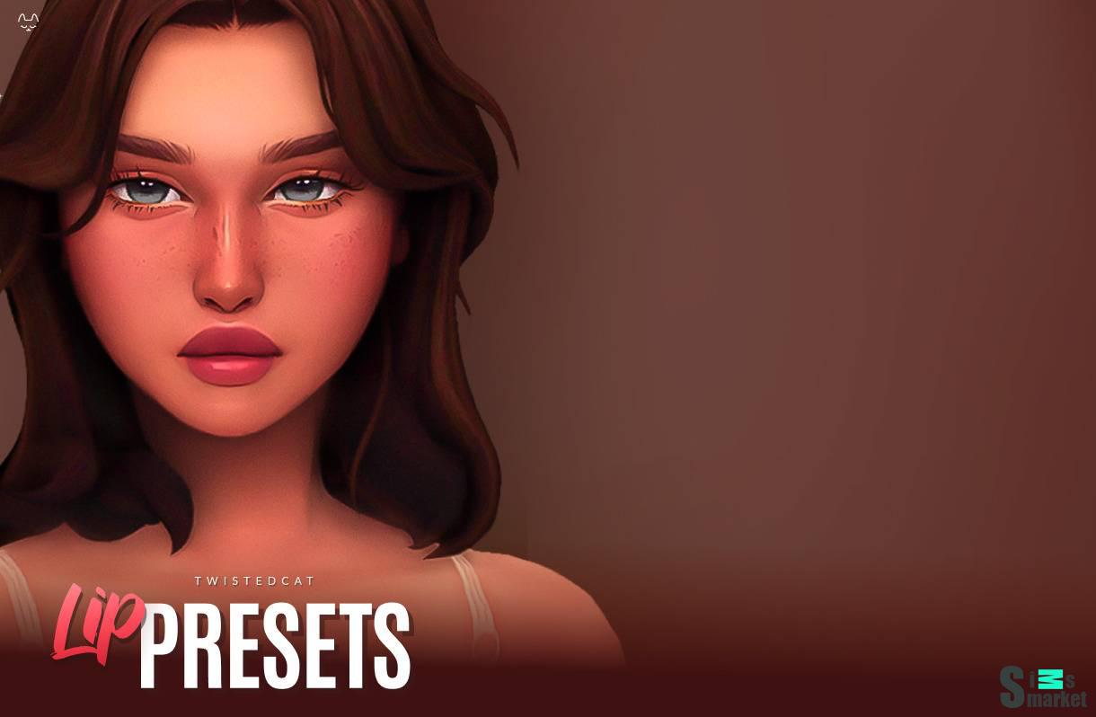 Пресеты губ "Lip Presets No.2" для Симс 4 для Симс 4. Скачать мод