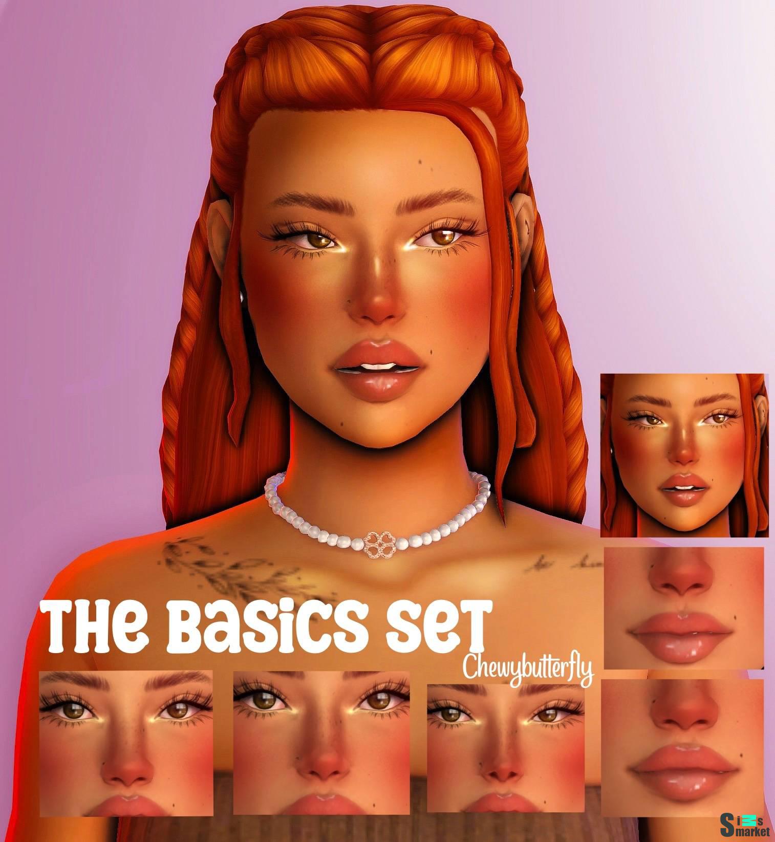 Пресеты и особенности кожи "the basics set" для Симс 4 для Симс 4. Скачать мод