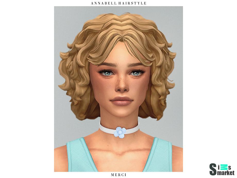 Прическа Annabell by -Merci- для Симс 4. Скачать мод