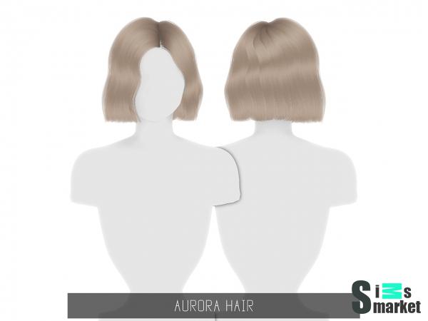 Прическа AURORA HAIR от simpliciaty для Симс 4. Скачать мод