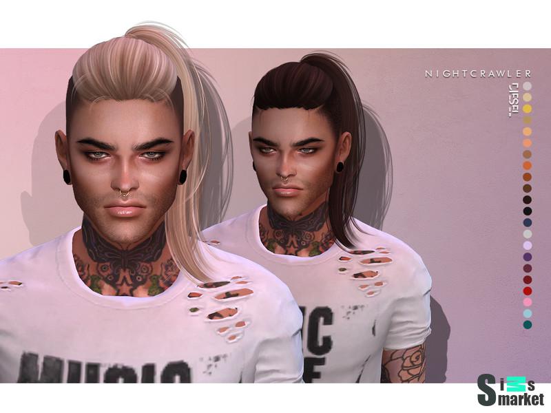 Прическа Diesel by Nightcrawler Sims для Симс 4. Скачать мод