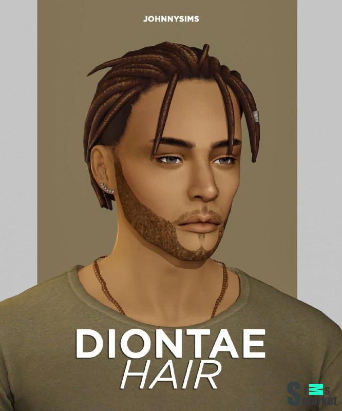 Прическа Diontae  для Симс 4. Скачать мод