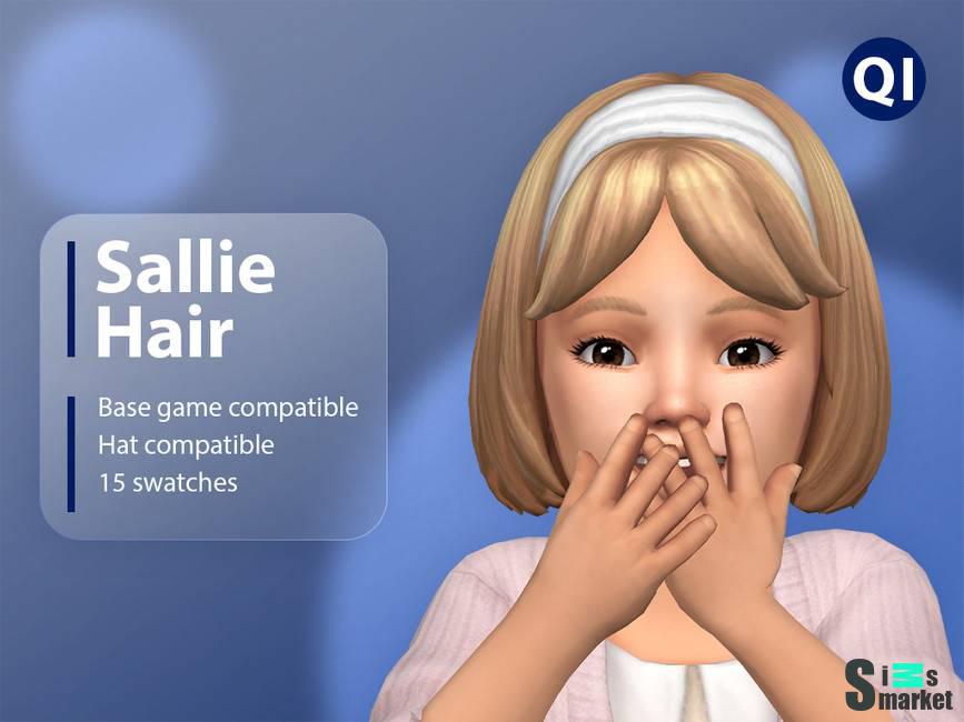 Прическа для малышек "Sallie Hair" для Симс 4 для Симс 4. Скачать мод