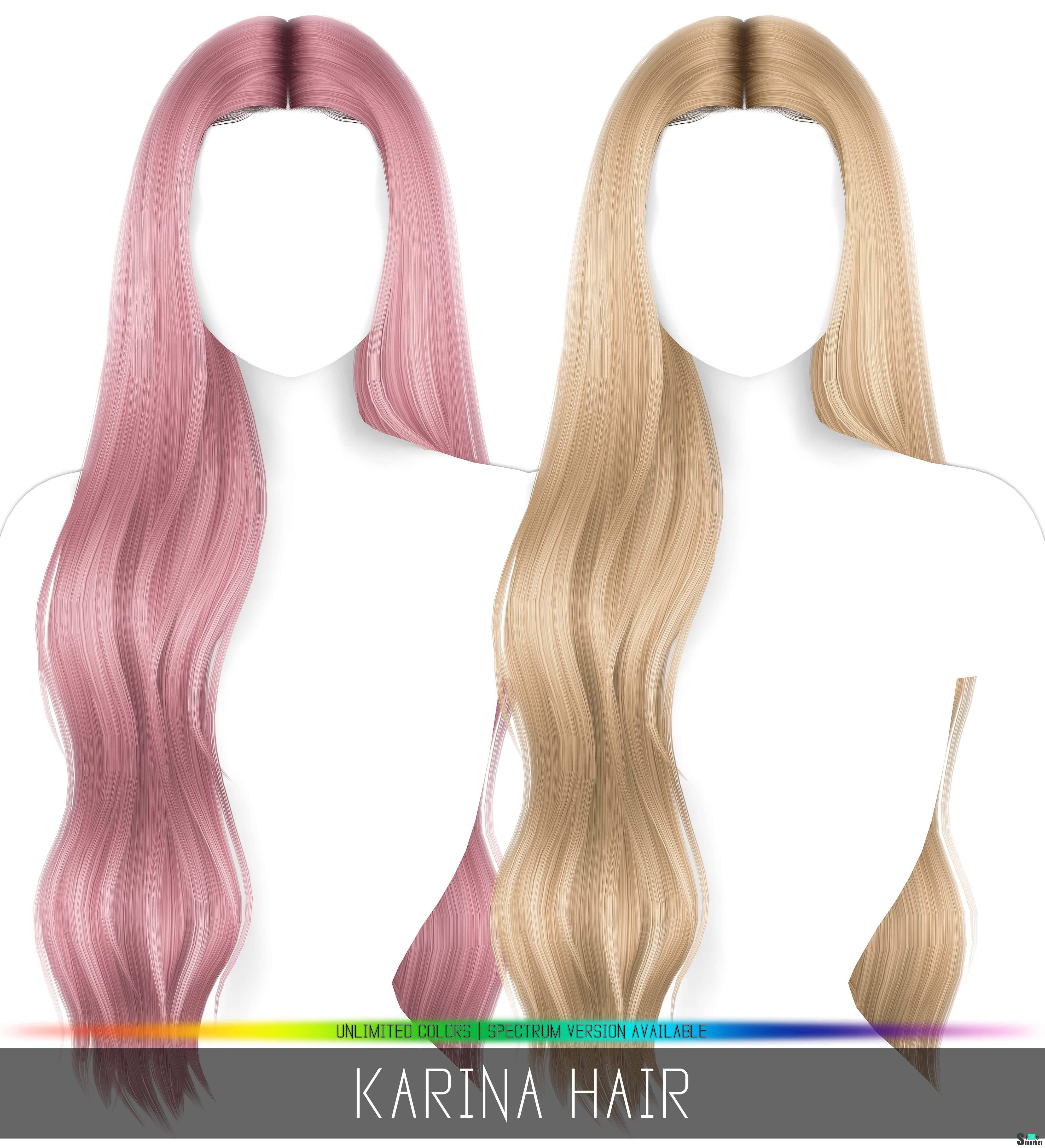 Прическа для женщин и девочек "KARINA HAIR" для Симс 4 для Симс 4. Скачать мод