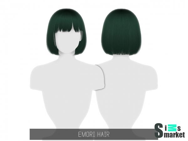 Прическа EMORI HAIR от simpliciaty для Симс 4. Скачать мод