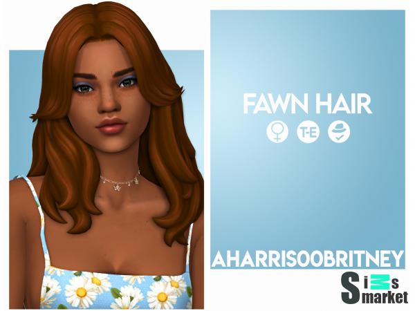 Прическа fawn by aharris00britney для Симс 4. Скачать мод