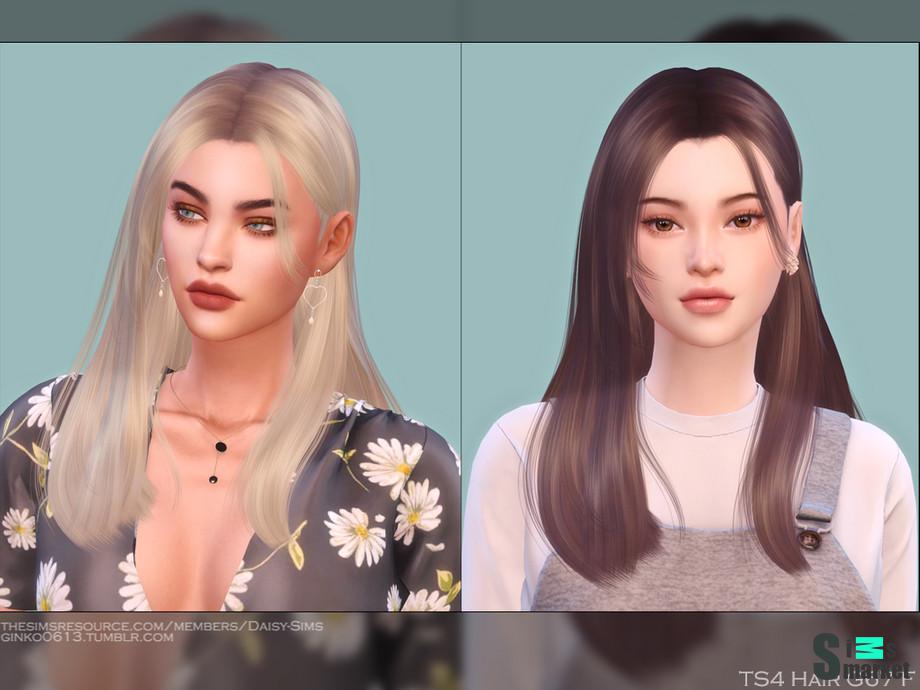 Прическа G67 by Daisy-Sims для Симс 4. Скачать мод