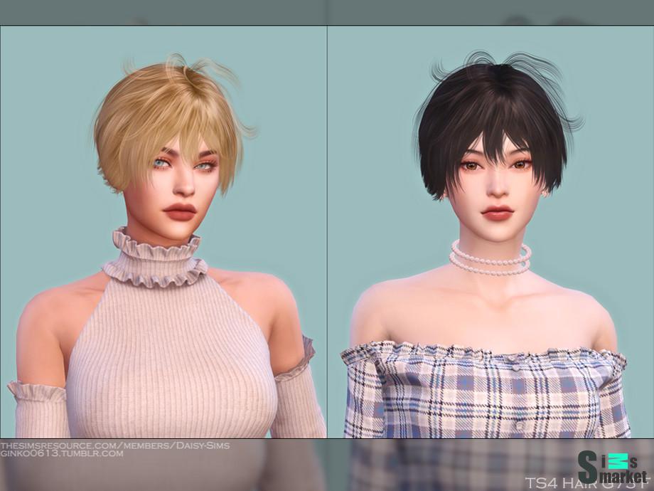 Прическа G73 Daisy-Sims для Симс 4. Скачать мод