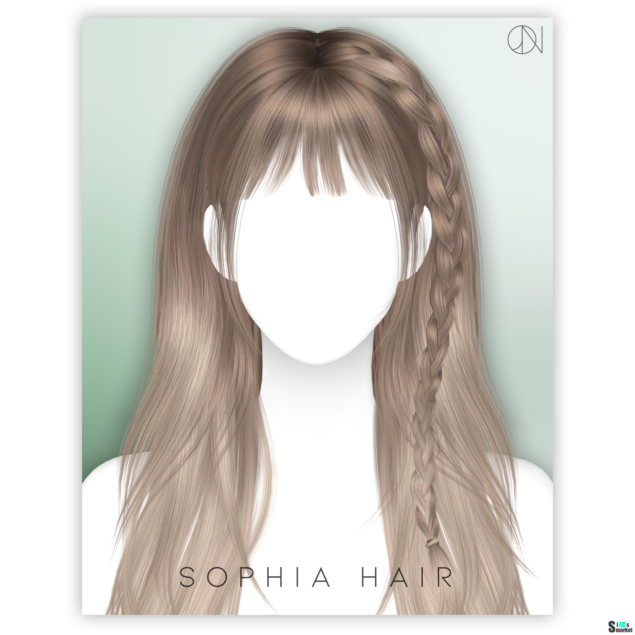 Прическа [JINO] HAIR N16 SOPHIA by JINO для Симс 4. Скачать мод