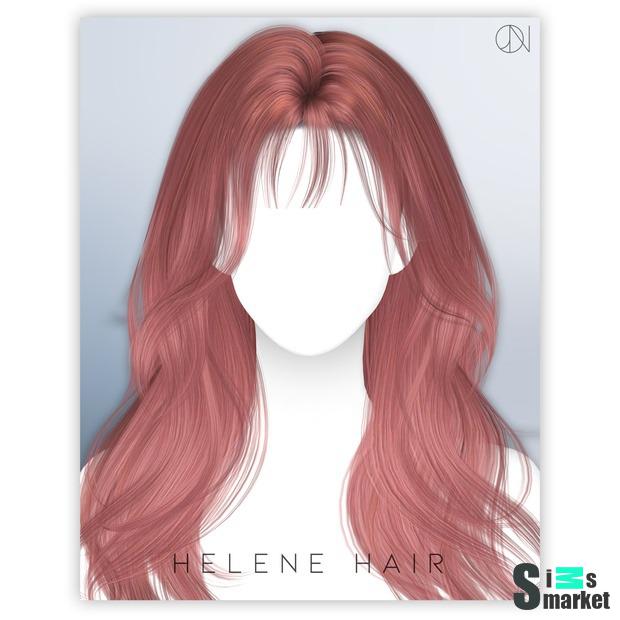 Прическа [JINO] HAIR N17 HELENE by JINO  для Симс 4. Скачать мод