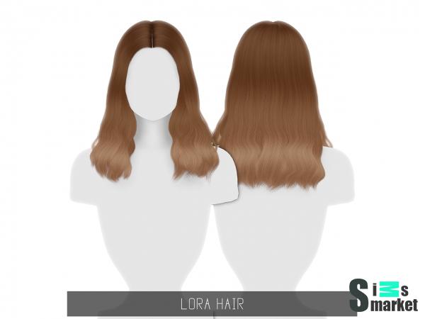 Прическа LORA HAIR для Симс 4. Скачать мод