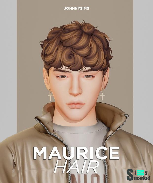 Прическа Maurice  для Симс 4. Скачать мод