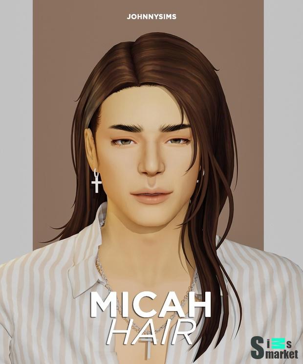 Прическа Micah  для Симс 4. Скачать мод
