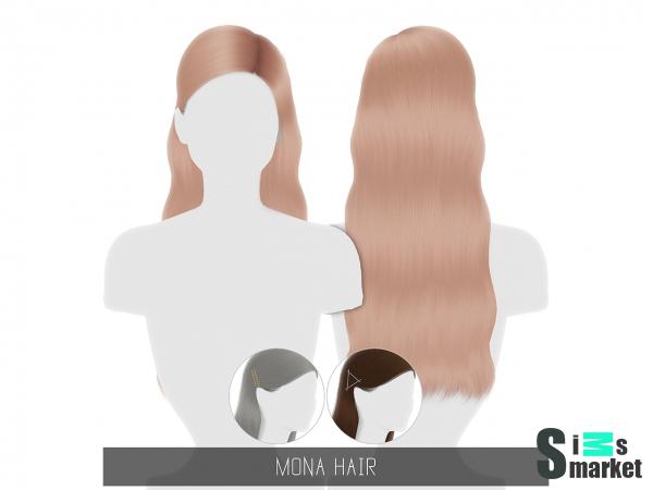 Прическа MONA HAIR от simpliciaty для Симс 4. Скачать мод