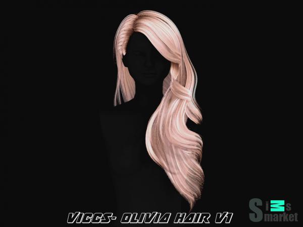 Прическа olivia by viccs для Симс 4. Скачать мод