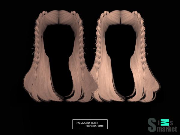 Прическа pollard by phoenixsims4 для Симс 4. Скачать мод