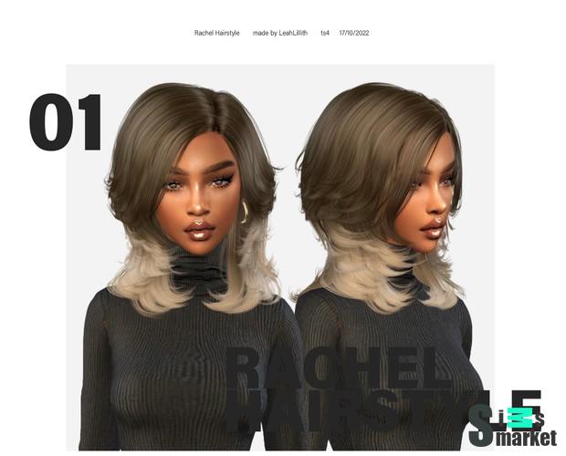Прическа Rachel by leahlillith для Симс 4. Скачать мод
