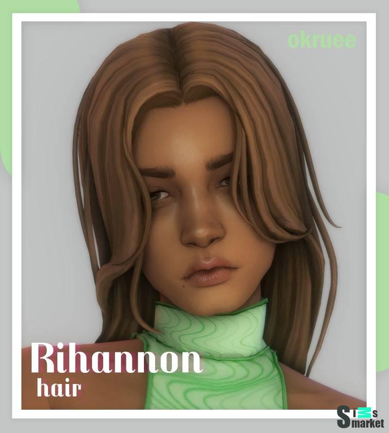Прическа "rihannon hair" для Симс 4 для Симс 4. Скачать мод