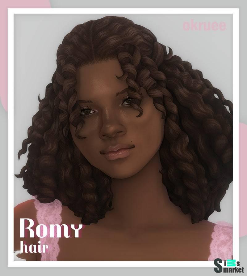 Прическа "romy hair" для Симс 4 для Симс 4. Скачать мод
