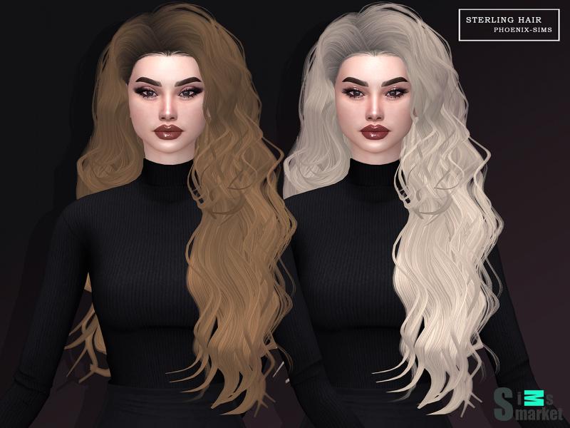 Прическа sterling by phoenixsims4 для Симс 4. Скачать мод