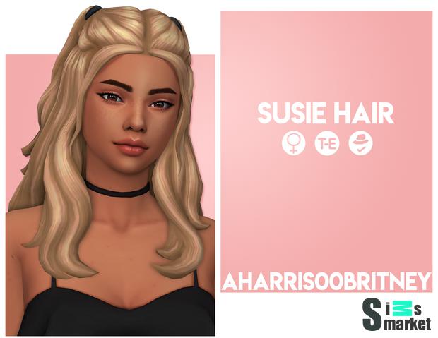 Причёска "Susie Hair" - для Симс 4 для Симс 4. Скачать мод