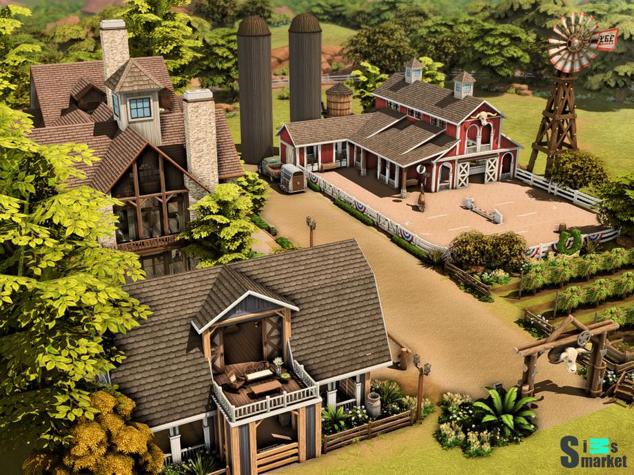 Ранчо "Big Ranch"-для Симс 4 для Симс 4. Скачать мод
