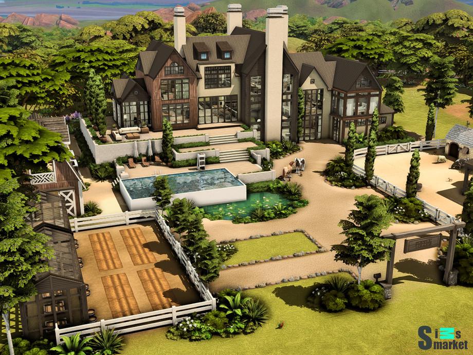 Ранчо "Modern Ranch"-для Симс 4 для Симс 4. Скачать мод