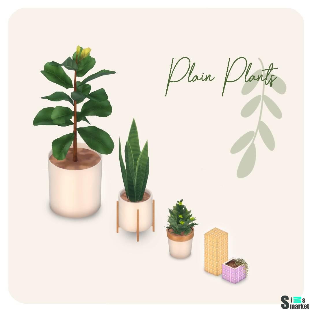 Растения и декор "Plain Plants&Tiled Decors" для Симс 4 для Симс 4. Скачать мод