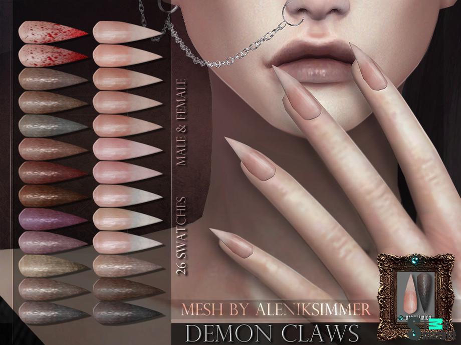 RemusSirion's Demon Claws для Симс 4. Скачать мод