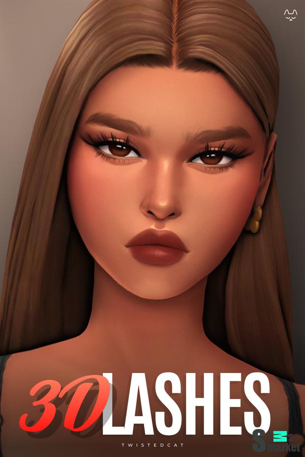 Реснички "3D Lashes No.3(Download)"-для Симс 4 для Симс 4. Скачать мод