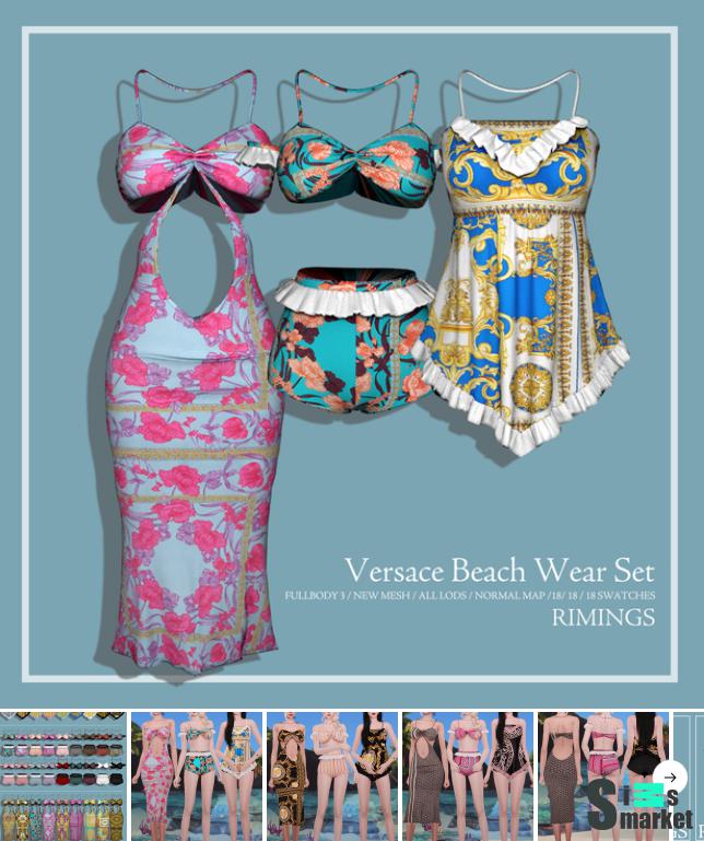 RIMINGS платье для Симс 4. Скачать мод