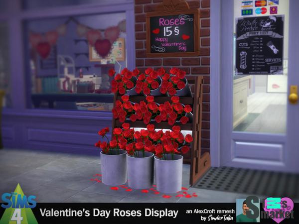 Розы valentine’s day by simdertalia для Симс 4. Скачать мод