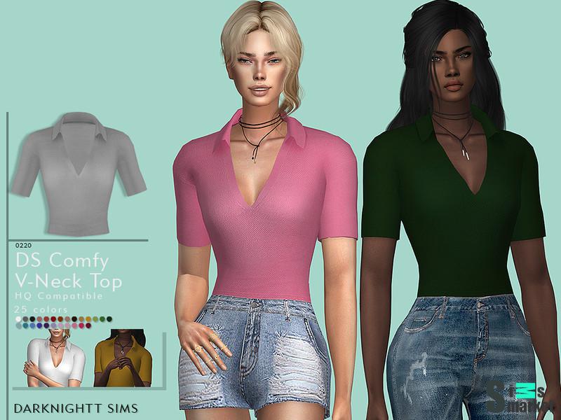 Рубашка поло Comfy от DarkNighTt для Симс 4. Скачать мод Рубашка поло Comfy от DarkNighTt для Симс 4. Скачать мод