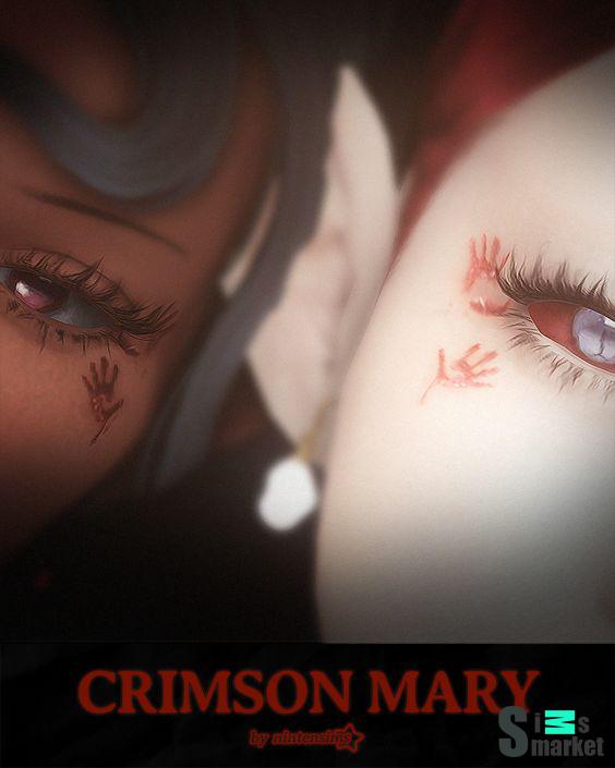 Ручьки "CRIMSON MARY; simblreen gift #1!!"-для Симс 4 для Симс 4. Скачать мод